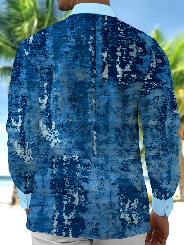 men's retro style shirt back view