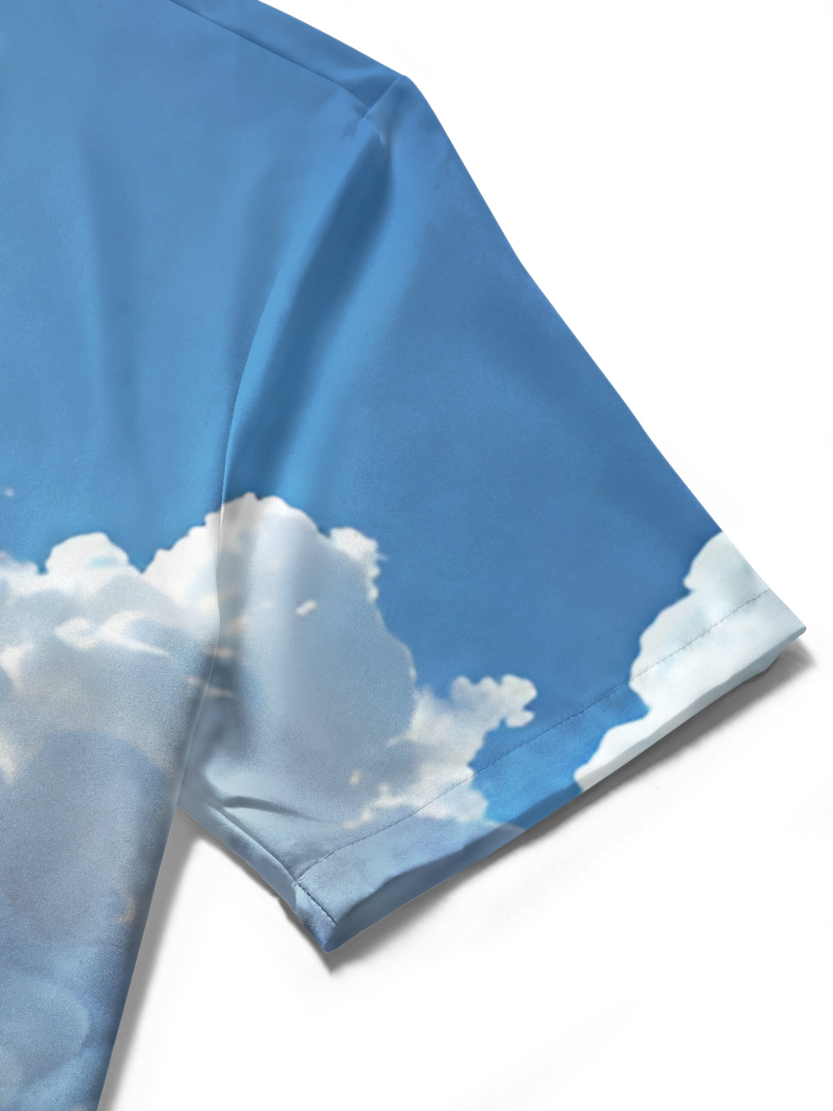 Abstract Cloud Rooster Print Men's Pocket Short Sleeve Shirts