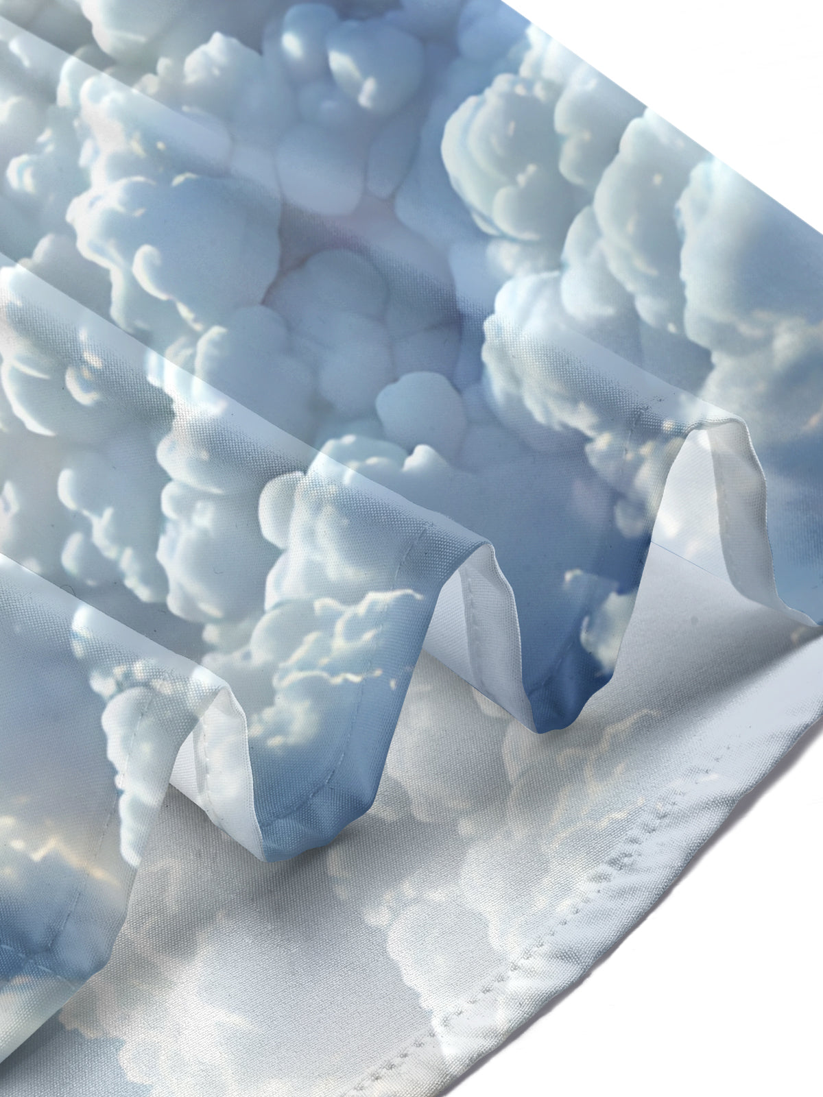 Abstract Cloud Rooster Print Men's Pocket Short Sleeve Shirts