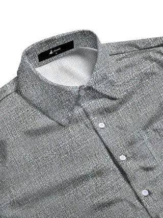 Men's geometry long sleeve pocket shirt back view