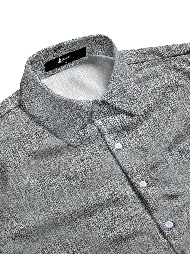 Men's geometry long sleeve pocket shirt back view