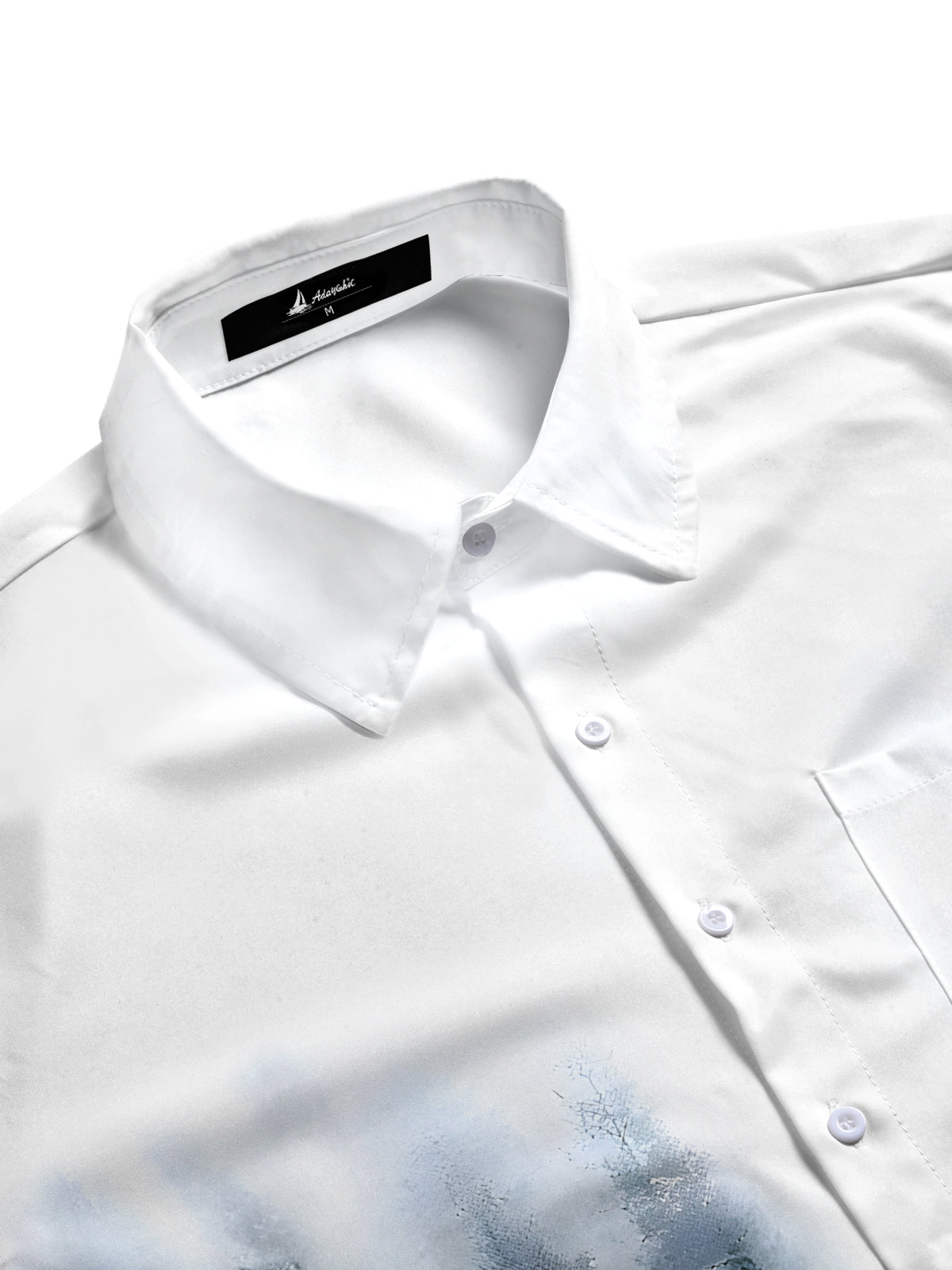 Forest Trees Men's Pocket Short Sleeve Shirts