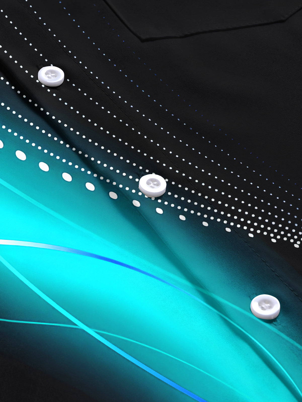 Abstract Men's Pocket Short Sleeve Shirts