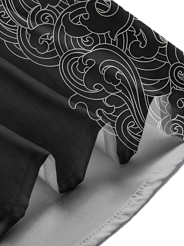 Men's abstract print short sleeve shirt lifestyle shot