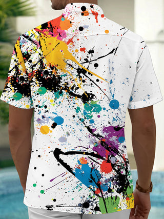 men's tye dye shirt back view