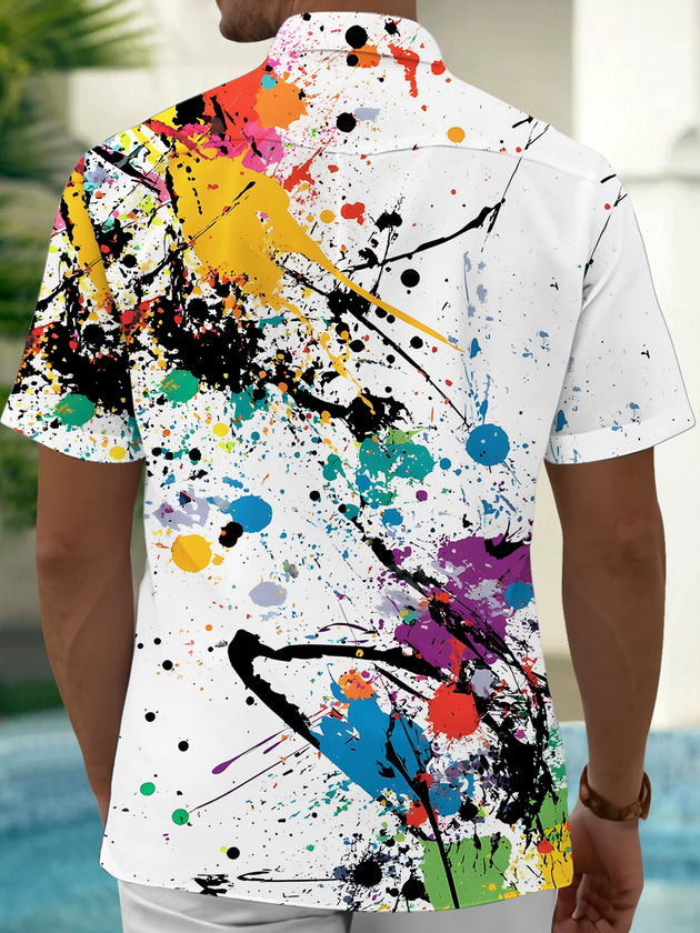 men's tye dye shirt back view