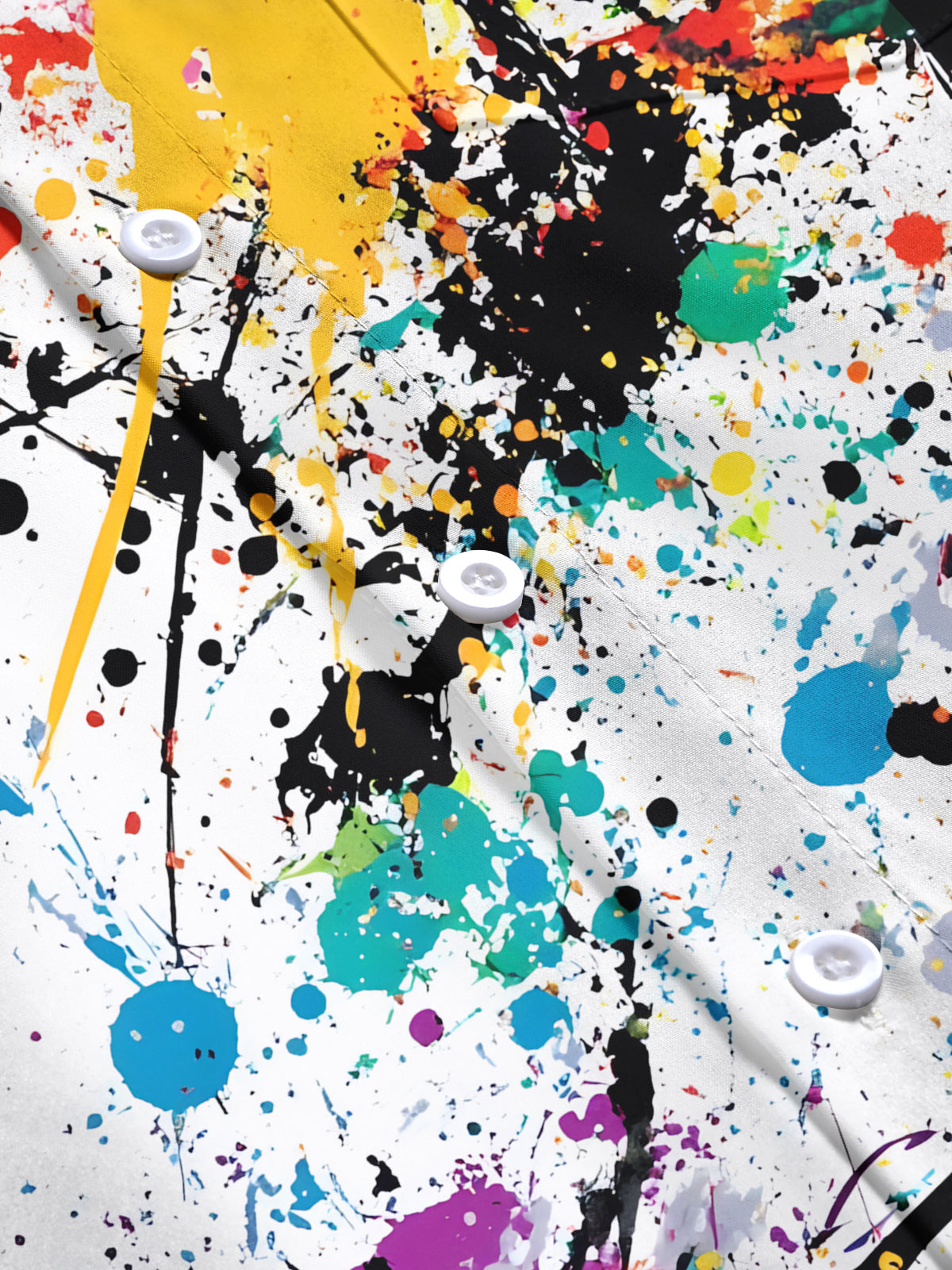 Tie Dye Men's Pocket Short Sleeve Shirts