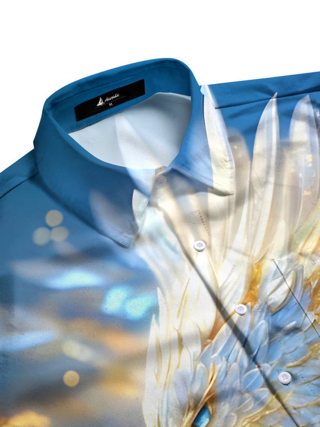 men's American eagle shirt side view
