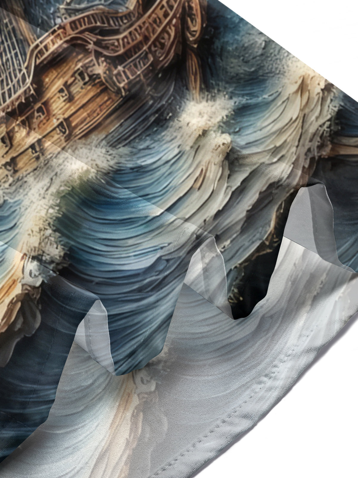 Boat Print Men's Pocket Short Sleeve Shirts