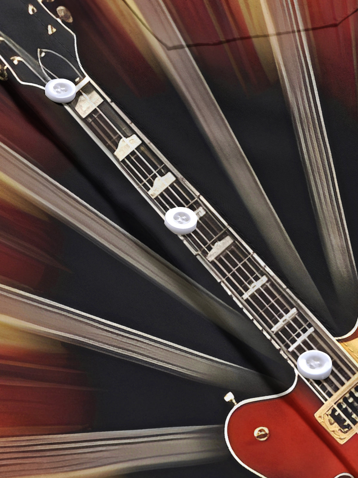 Guitar Men's Pocket Long Sleeve Shirts