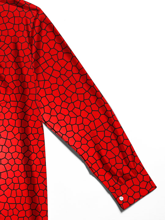 men's music print shirt close-up full sleeve