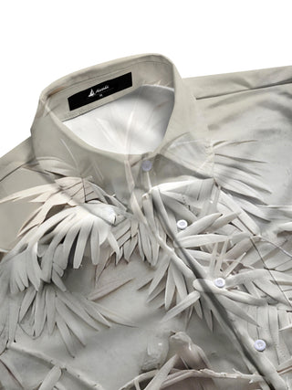Men's casual short sleeve pocket shirt side view