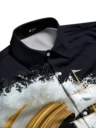 men's tropical shirt side view