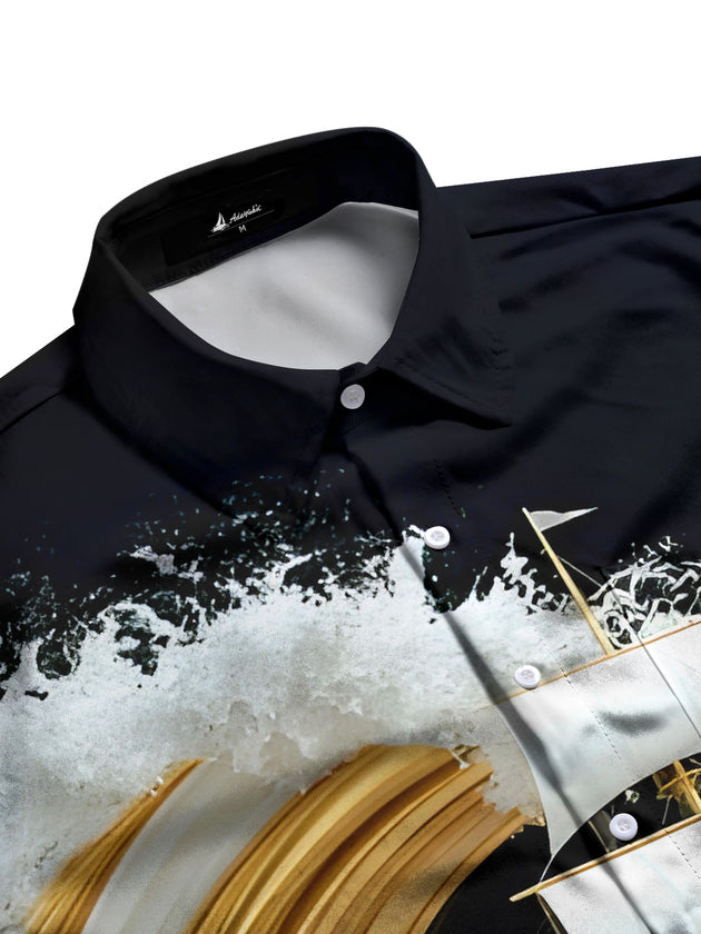 men's tropical shirt side view