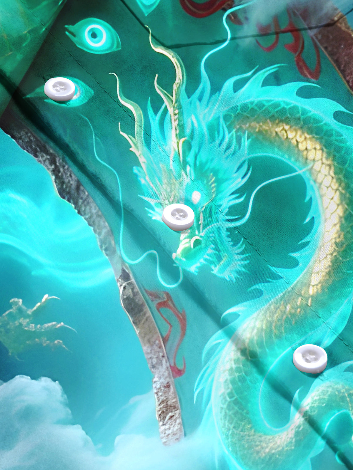 Dragon Men's Pocket Short Sleeve Shirts