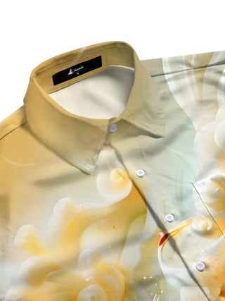 men's botanical shirt side view
