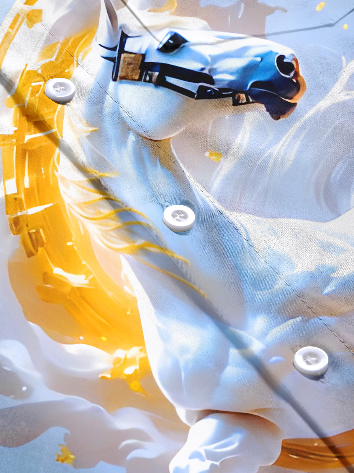 Art Horse Relief Men's Pocket Short Sleeve Shirts