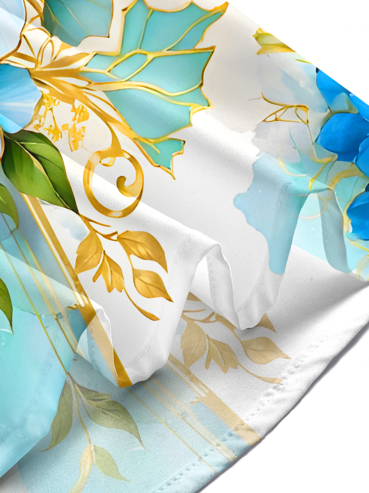 Art Floral Men's Pocket Short Sleeve Shirts