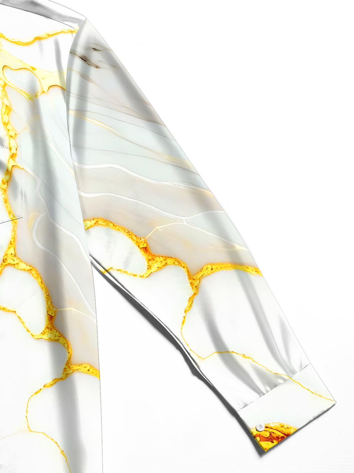 Abstract Men's Pocket Long Sleeve Shirts