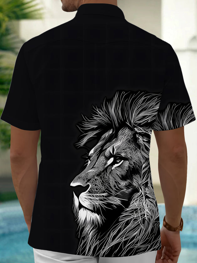 men's pocket shirt back view
