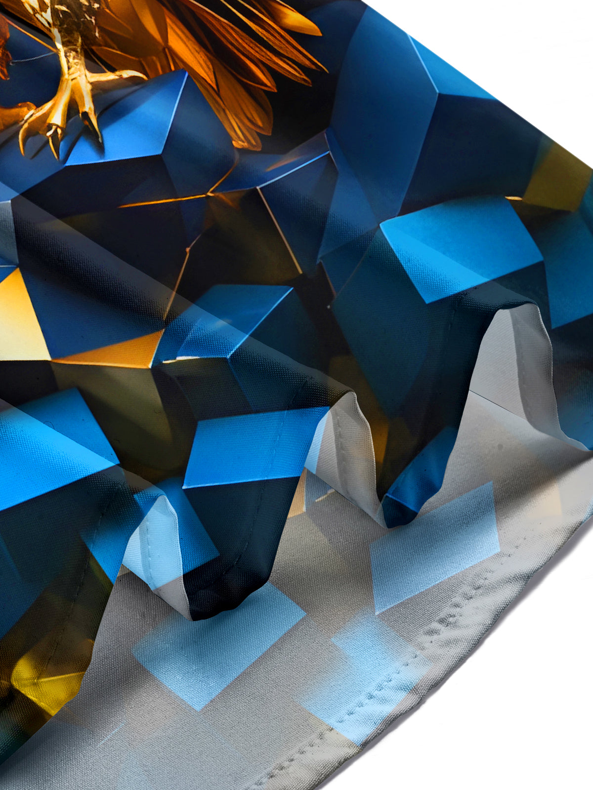 Art Golden Eagle Bird Geometry Men's Pocket Short Sleeve Shirts