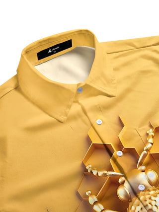 men's short sleeve shirt side view