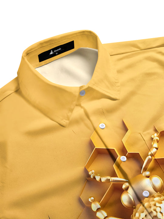 men's short sleeve shirt side view