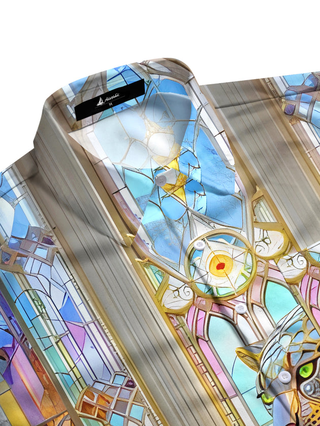 Cheetah Men's Pocket Short Sleeve Shirts