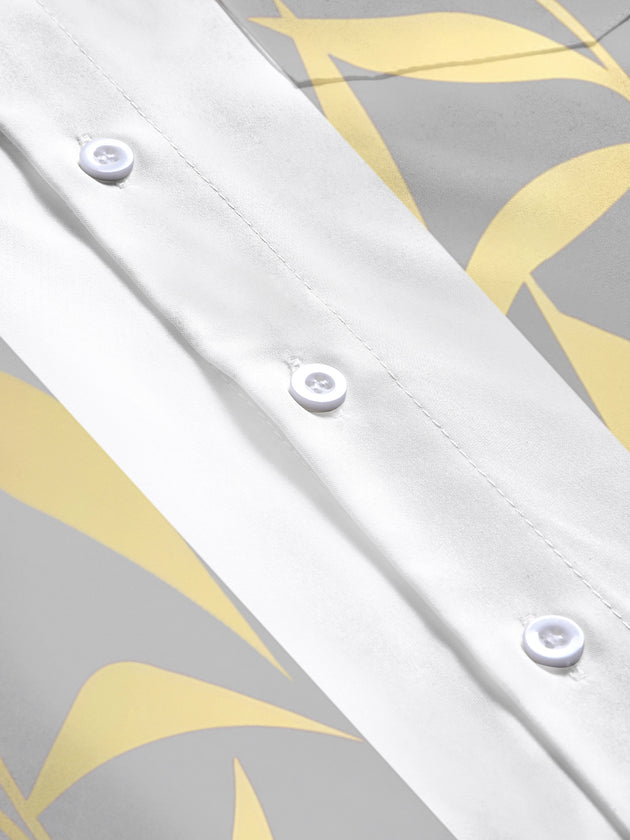 men's printed short sleeve flat lay shirt