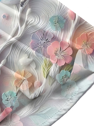 men's bird flower art print short sleeve shirt lifestyle scene