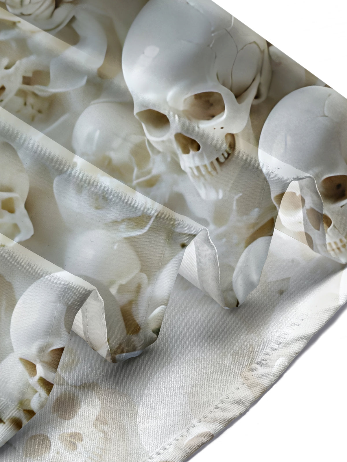 Skull Print Men's Pocket Short Sleeve Shirts