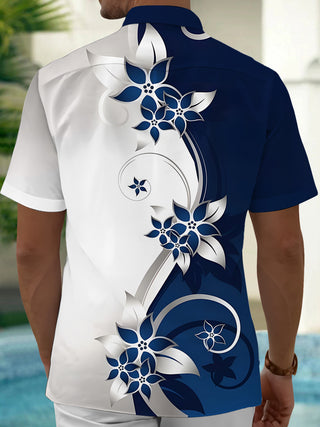 men's botanical shirt side view