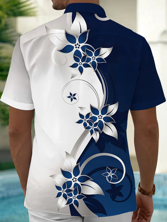 men's botanical shirt side view