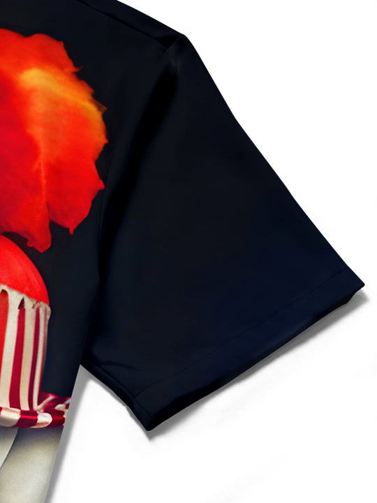 Funny Joker Skull Men's Pocket Short Sleeve Shirts