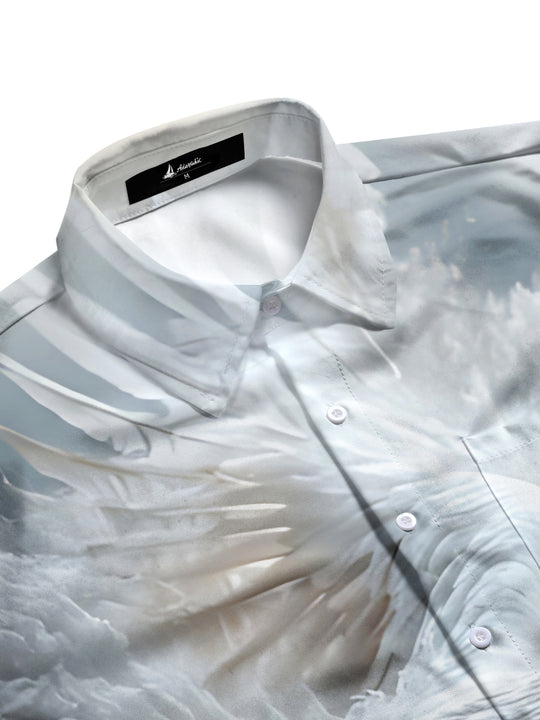 men's American eagle shirt side view