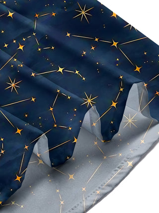 Men's long sleeve galaxy print shirt lifestyle front view