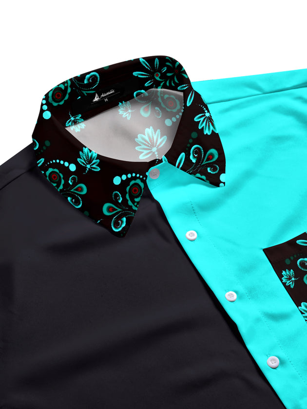 men's botanical shirt side view