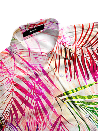 men's tie-dye shirt side view