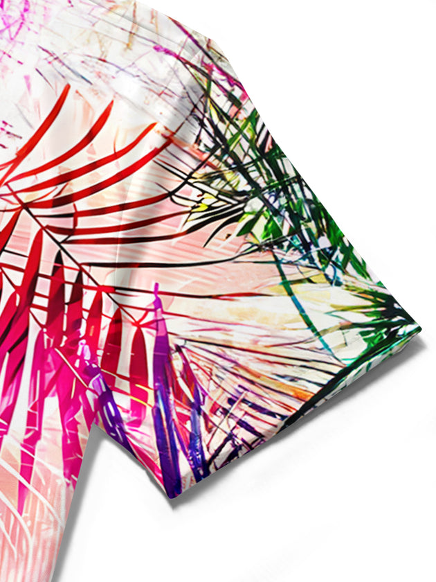 men's tie dye shirt close-up short sleeve
