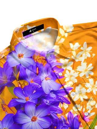 men's botanical shirt side view