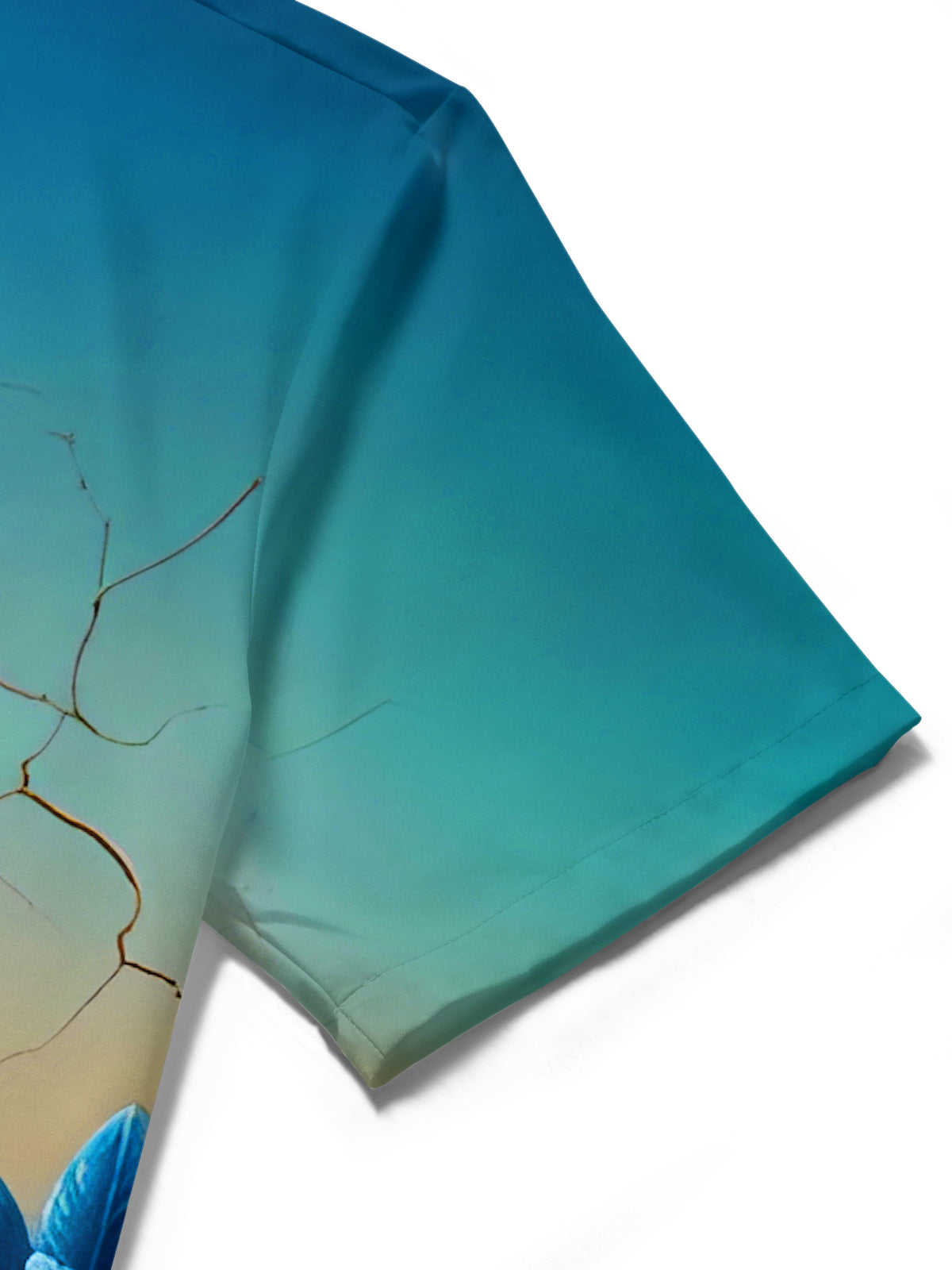 Hawaiian Coconut Trees Beach Men's Pocket Short Sleeve Shirts