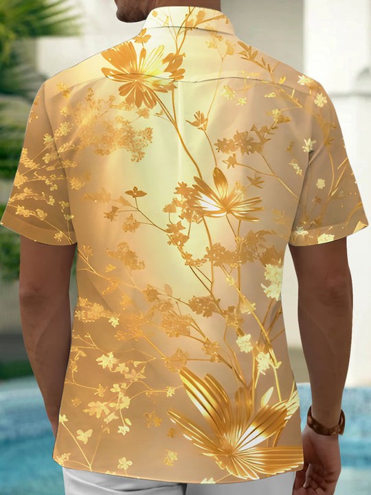 men's botanical shirt side view