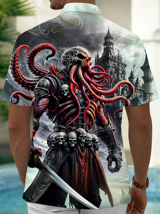 men's spooky shirt back view