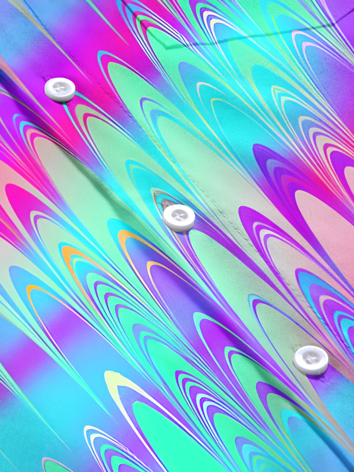 Tie Dye Men's Pocket Short Sleeve Shirts