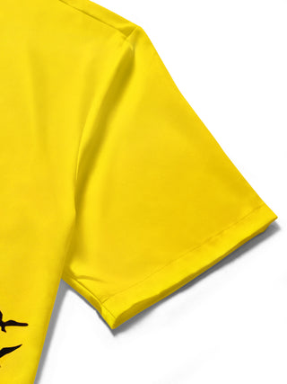 men's art flying birds silhouette short sleeve shirt lifestyle outdoor wear