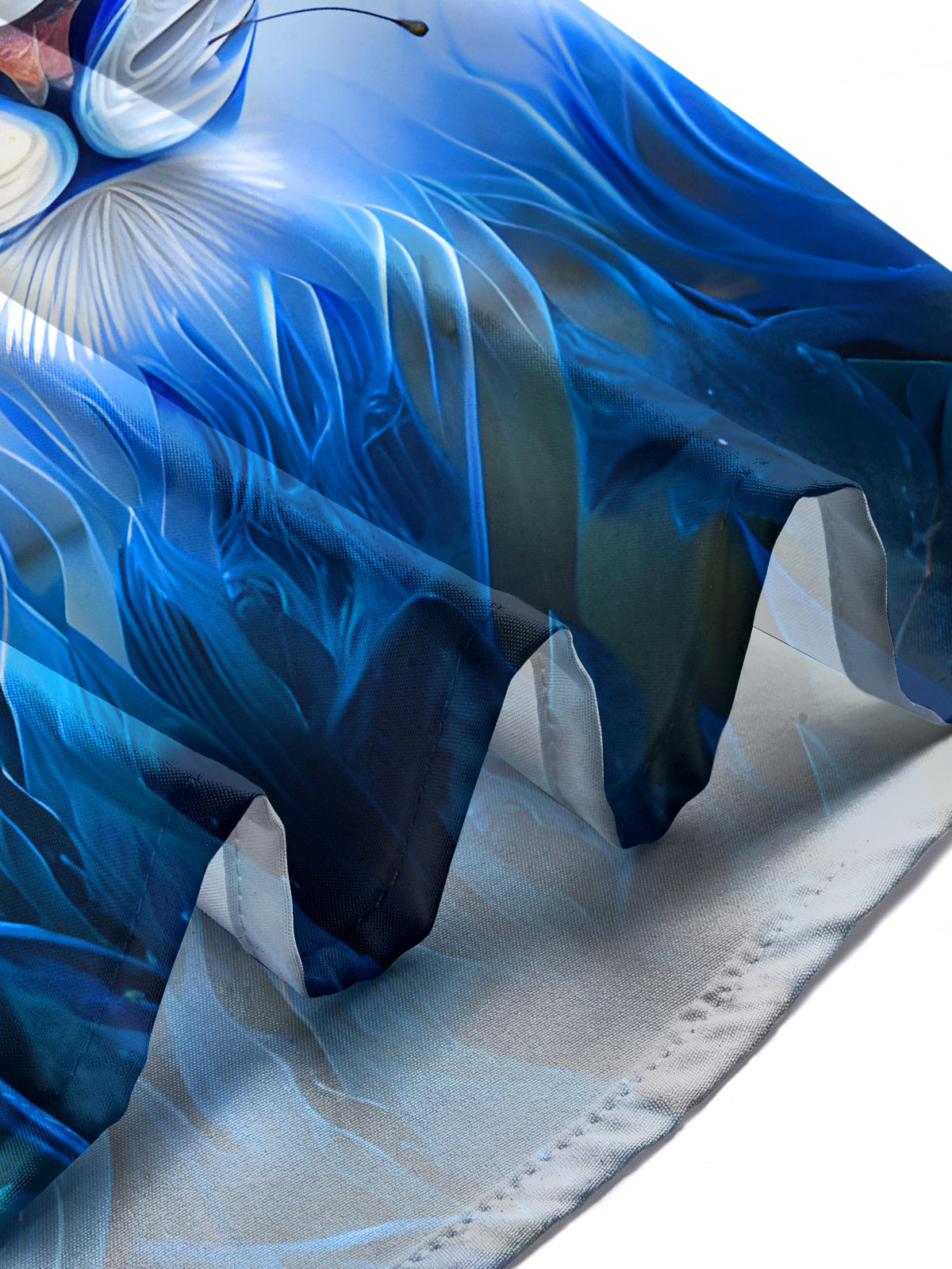 Art Gradient Carving Tiger Men's Pocket Short Sleeve Shirts