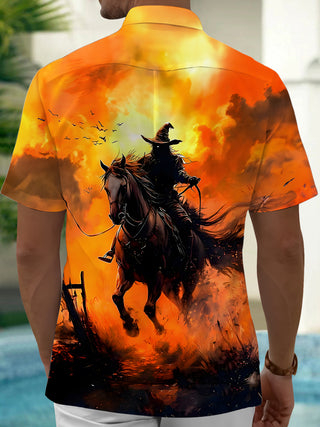 men's spooky shirt back view
