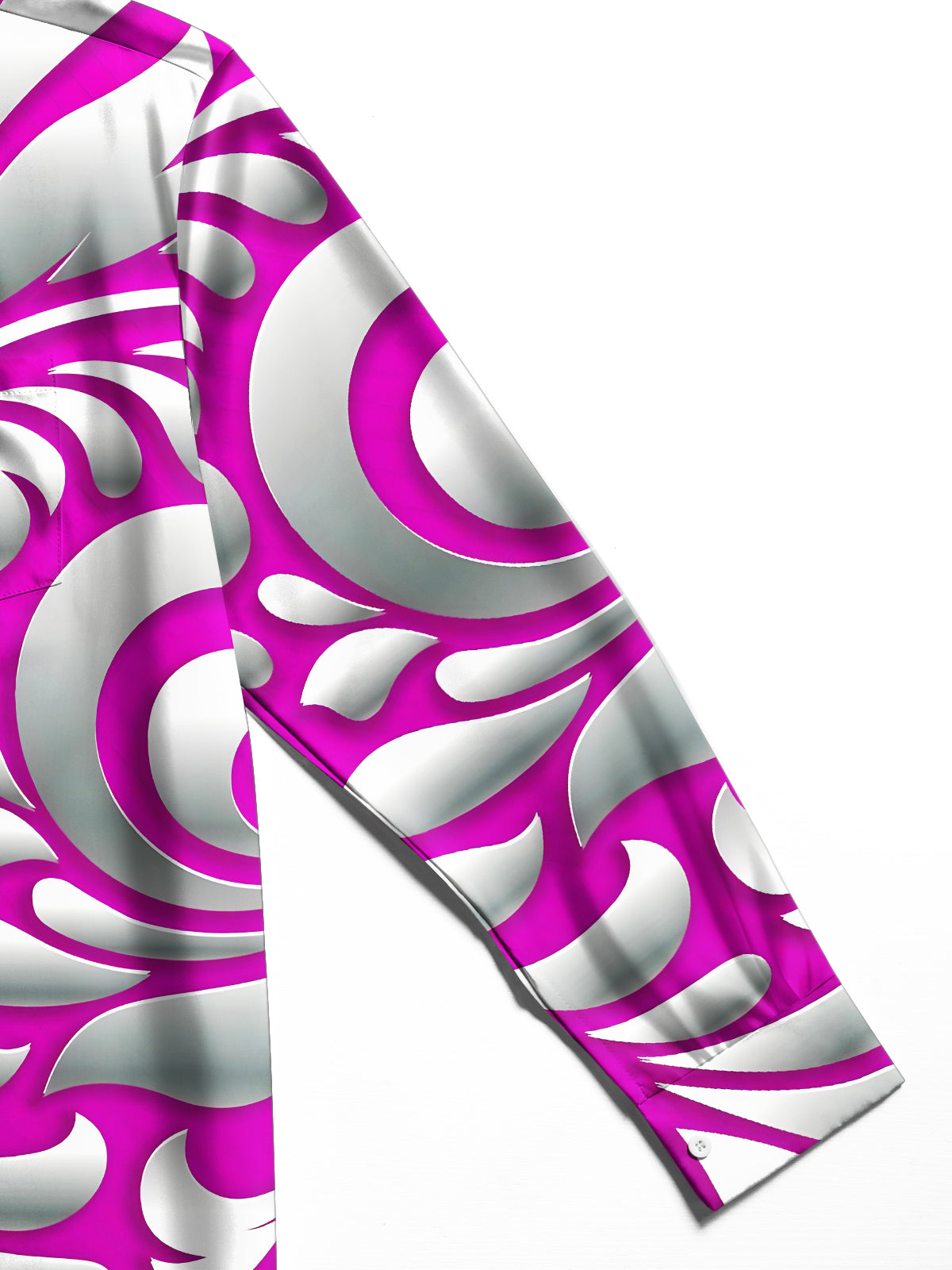 Floral Men's Pocket Long Sleeve Shirts