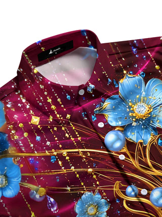 men's botanical shirt side view