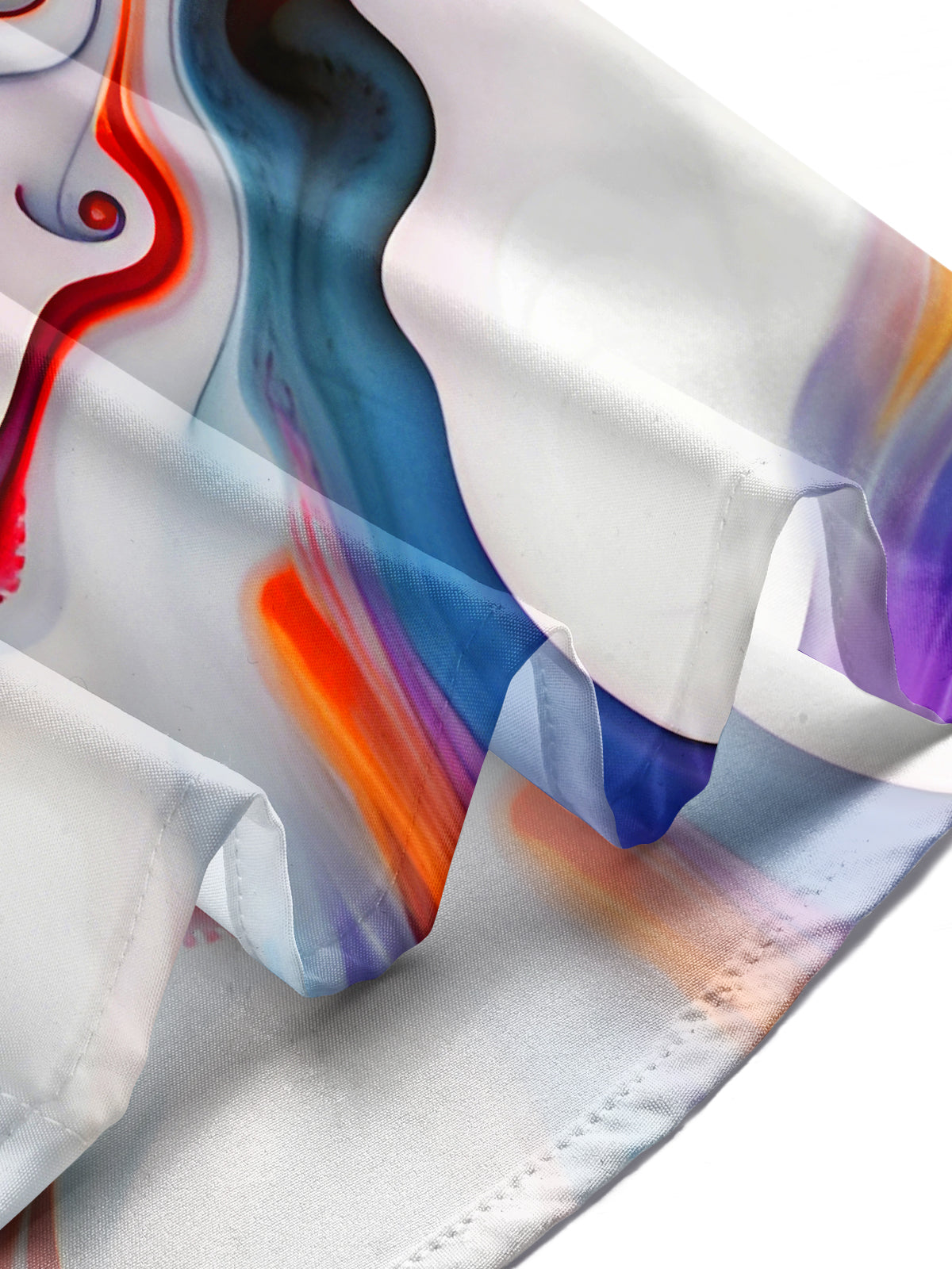 Art Gradient Swirl Men's Pocket Short Sleeve Shirts